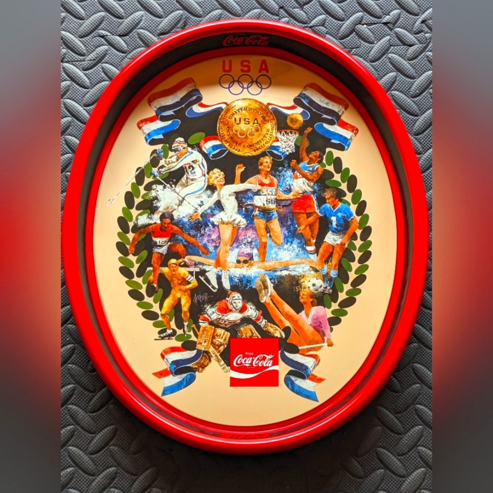 USA Olympics Coca Cola Tray